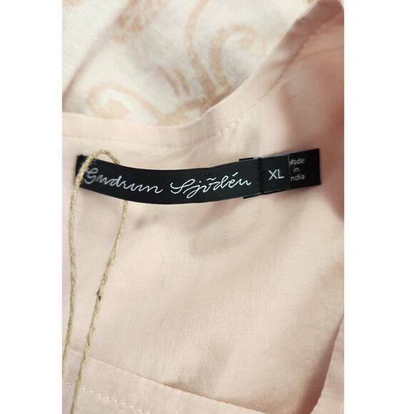 Gudrun Sjoden Pink Elisabeth Organic Cotton Linen Dress Women Size XL NWT - Picture 6 of 6